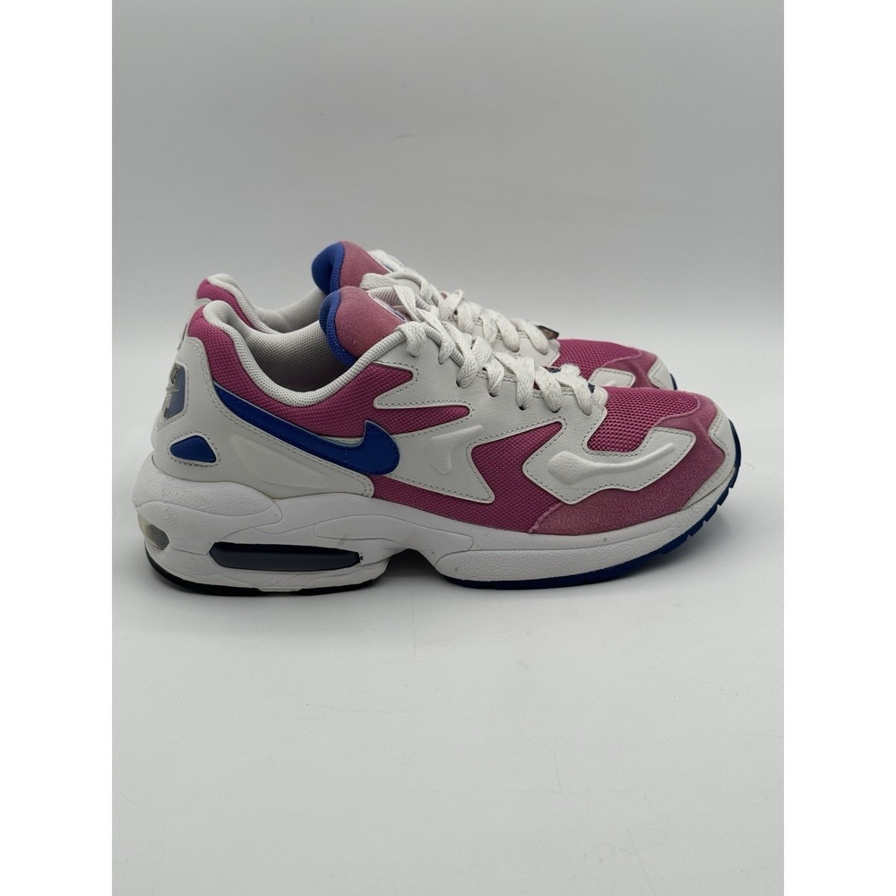 Womens Nike Air Max 2 Light Summit WhitePink Hyper Royal Blue Size 8